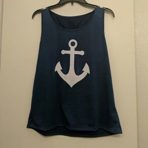 Navy blue tank top